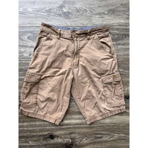 Beverly Hills Polo Club Shorts Adult 32 Brown Tan Khaki Cargo Casual Men